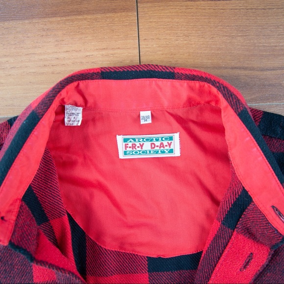 Vintage FryDay Plaid Flannel - Picture 2 of 6